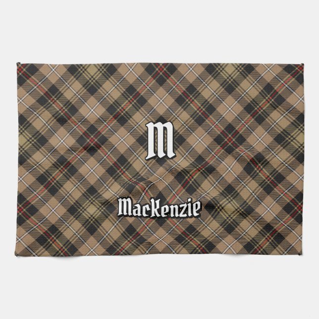 Clan MacKenzie Hunting Brown Tartan Kitchen Toalla (Horizontal)