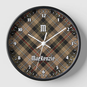Clan MacKenzie Hunting Brown Tartán reloj grande