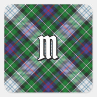 Clan MacKenzie se viste de Pegatina de Tartan Squa
