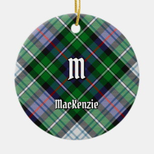 Clan MacKenzie Vestió El Ornamento Cerámico Tartán