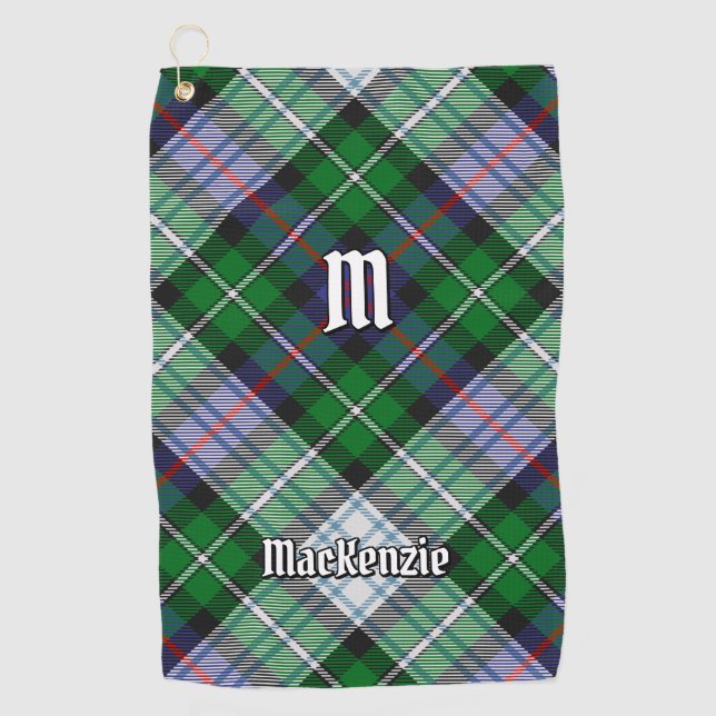Clan MacKenzie Vestió Toalla de Golf Tartan (Anverso)