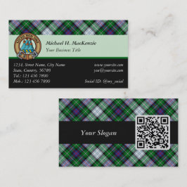 Clan MacKenzie Vestir tarjeta de visita Tartan