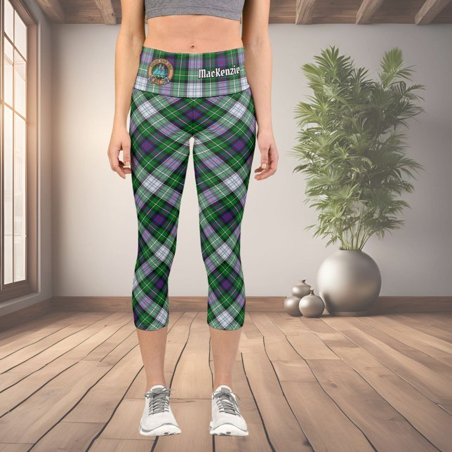 Clan MacKenzie Vestir Tartan Capri Leggings (Subido por el creador)