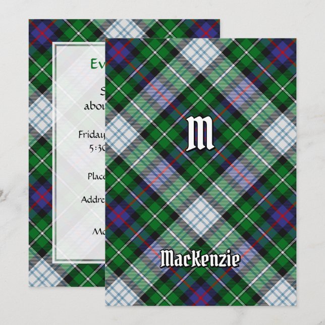 Clan MacKenzie viste la invitación a Tartan (Anverso / Reverso)