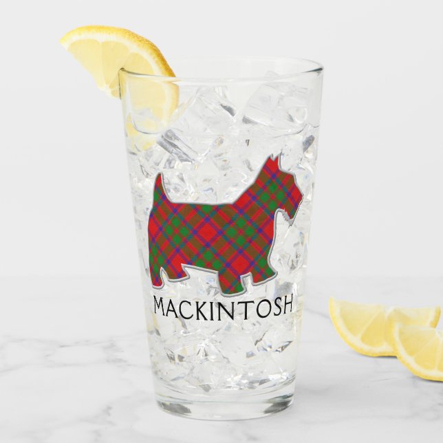 Clan MacKintosh Tartan Scottie Perg (Anverso (hielo))