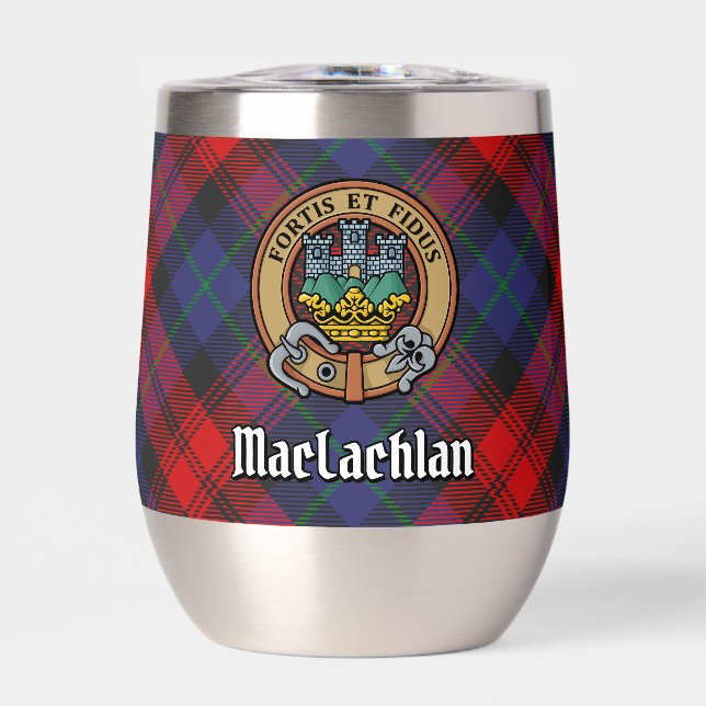 Clan MacLachlan Escudo sobre Tartán (Frente)