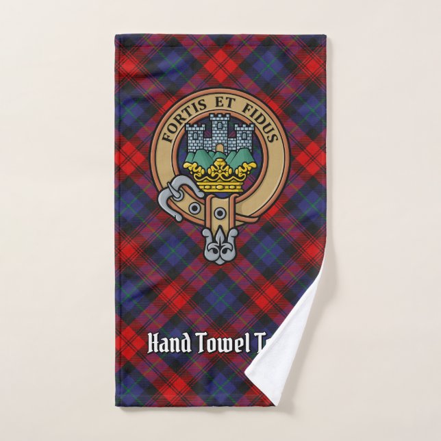 Clan MacLachlan Escudo sobre Tartán (Toalla de mano)