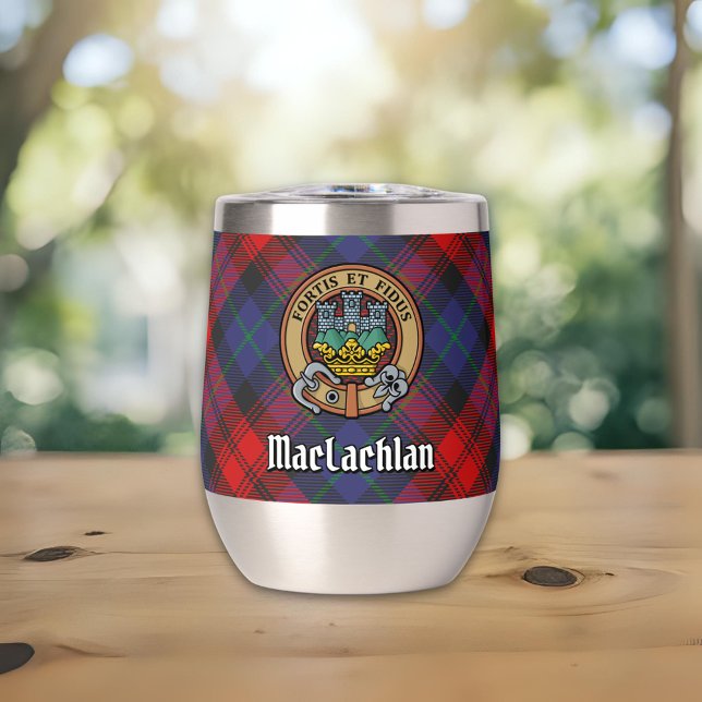 Clan MacLachlan Escudo sobre Tartán (Subido por el creador)