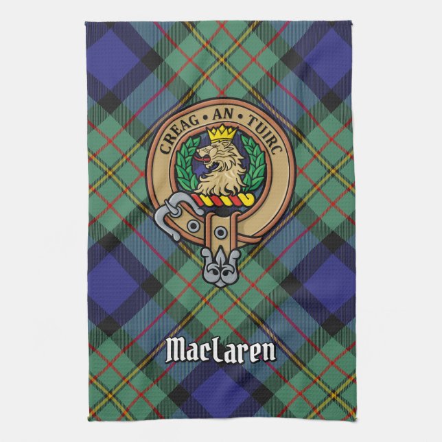 Clan MacLaren Escudo Kitchen Toalla (Vertical)