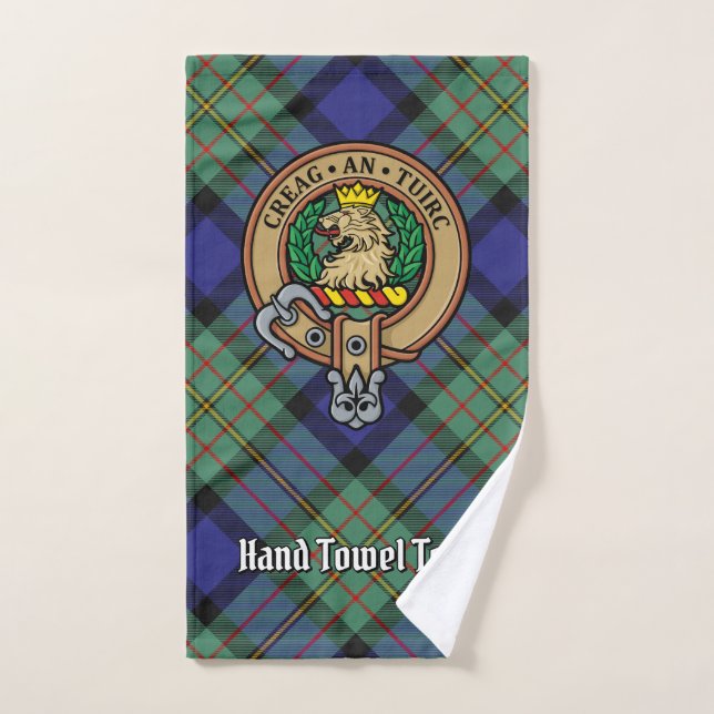 Clan MacLaren Escudo sobre Tartán (Toalla de mano)
