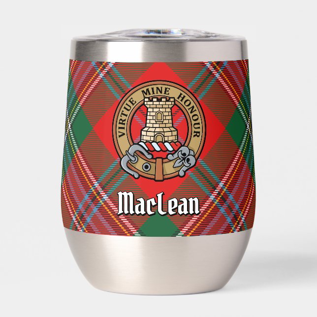Clan MacLean Escudo sobre Tartán (Frente)