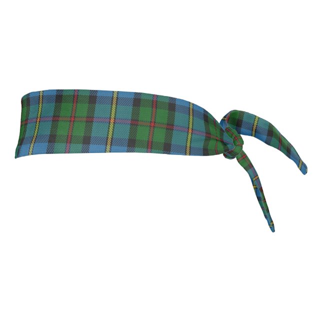 Clan MacLeod Accents Scottish Blue Green Tartán (Girar 90)