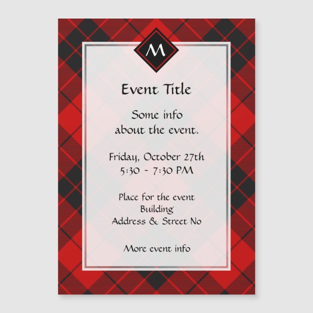 Clan Macleod de Raasay Tartán (Anverso)