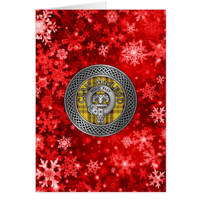 Clan MacLeod Escudo & Tartan Knot (Frente)