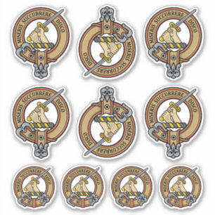 Clan MacMillan Escudo Pegatina Set