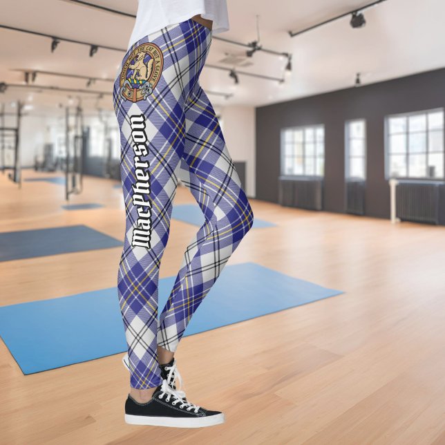 Clan MacPherson Blue Dress Tartan Leggings (Subido por el creador)