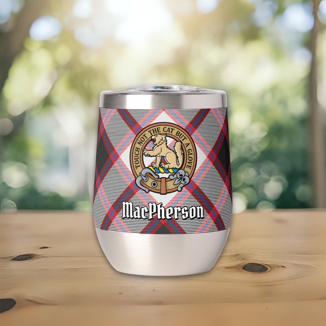 Clan MacPherson Escudo sobre la caza de tartán (Subido por el creador)