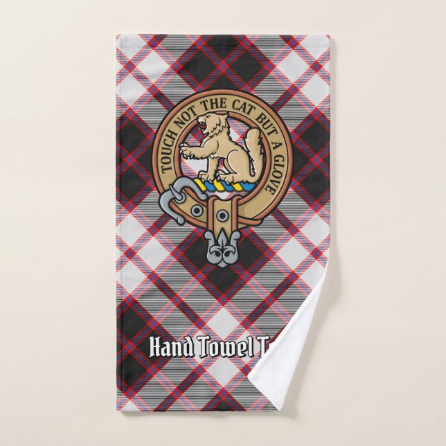 Clan MacPherson Escudo sobre la caza de tartán (Toalla de mano)