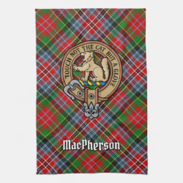 Clan MacPherson Escudo sobre toalla de cocina de T