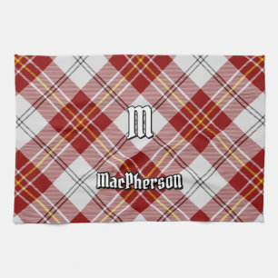 Clan MacPherson Rojo Vestido Tartan Kitchen Toalla