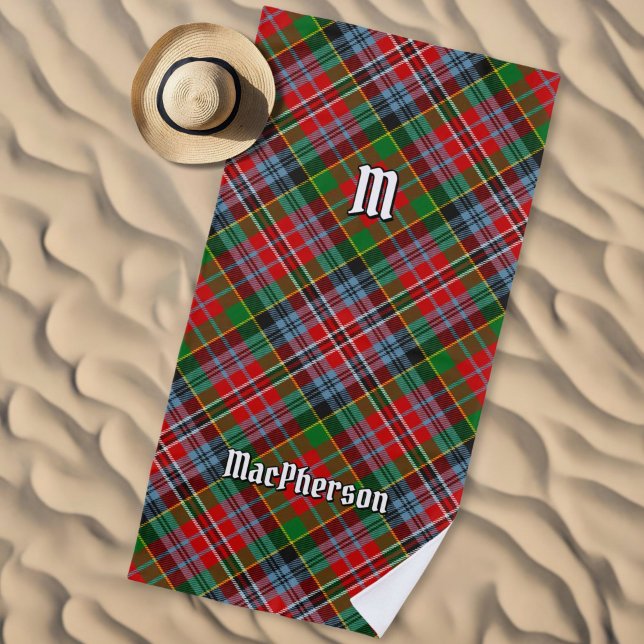 Clan MacPherson Tartan Beach Toalla (Subido por el creador)