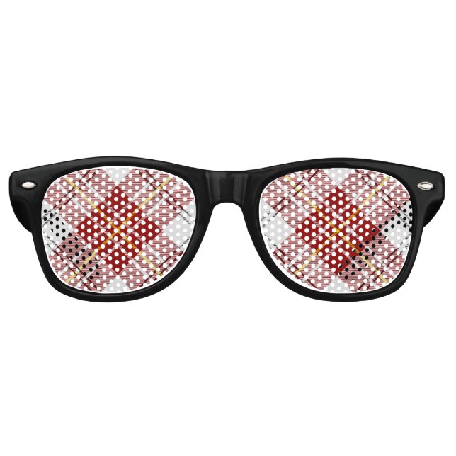 Clan MacPherson Vestido Rojo Tartan Retro Gafas De (Anverso)