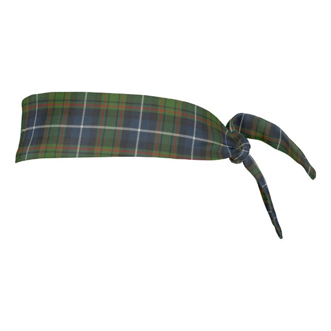 Clan MacRae acentos escoceses tartán azul verde (Girar 90)
