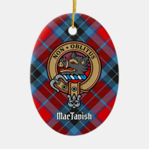 Clan MacTavish Escudo Ornamento cerámico