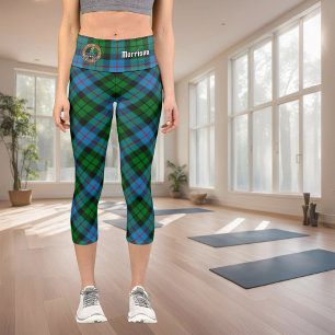 Clan Morrison Hunting Tartan Capri Leggings