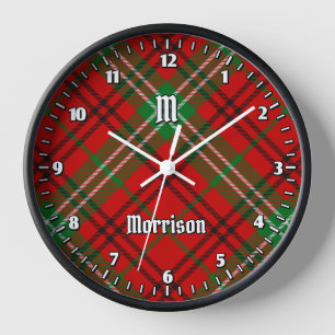 Clan Morrison Red Tartán Gran Reloj