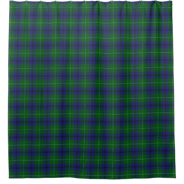 Clan Oliphant Scottish Tartan Shower Cortina (Anverso)