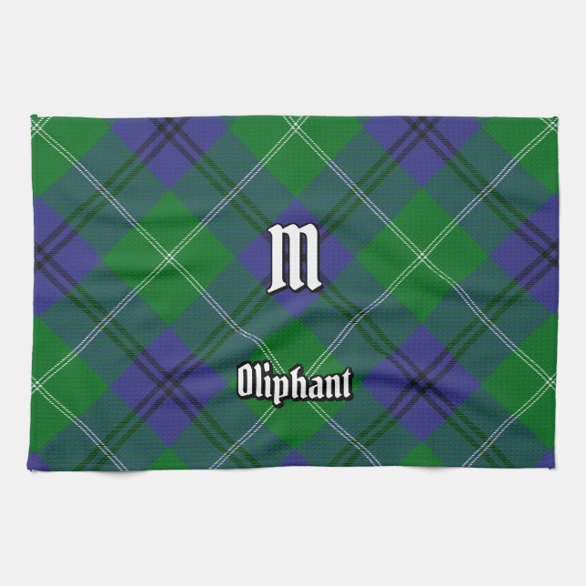 Clan Oliphant Tartan Kitchen Toalla (Horizontal)