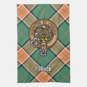 Clan Pollock Escudo Kitchen Toalla