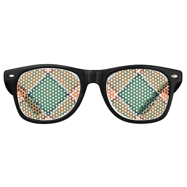 Clan Pollock Tartan Retro Gafas de Sol (Anverso)