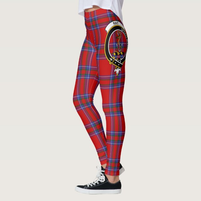 Clan Rait Escudo Tartán Mujeres Leggings (Izquierda)