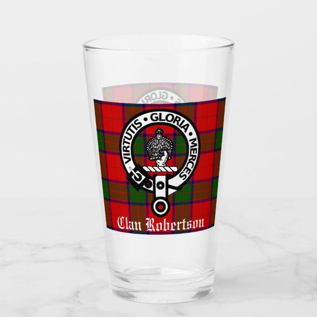 Clan Robertson Escudo Badge & Tartan (Anverso)