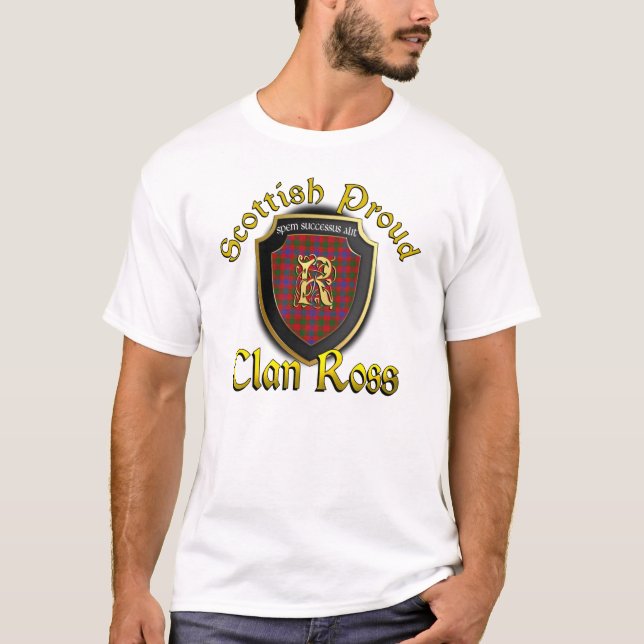 Clan Ross Camisetas Orgullosos de Escocia (Anverso)