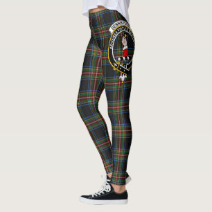 Clan Scotstee Denniston Cresta Tartán Leggings par