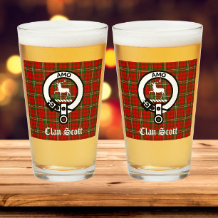 Clan Scott Escudo Badge & Tartan Personalizable