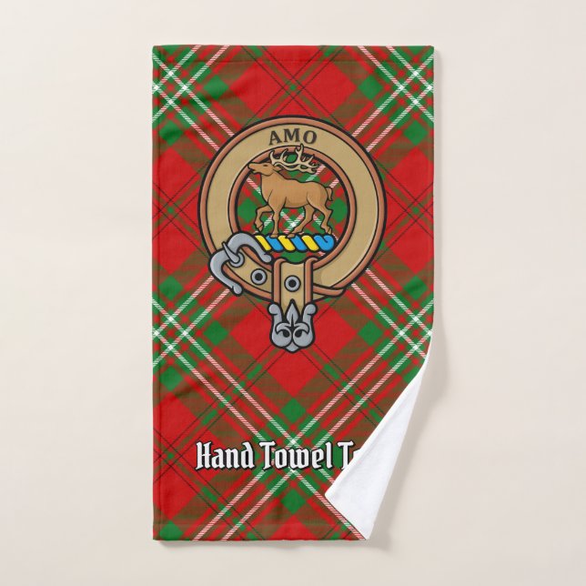 Clan Scott Escudo sobre Red Tartán (Toalla de mano)