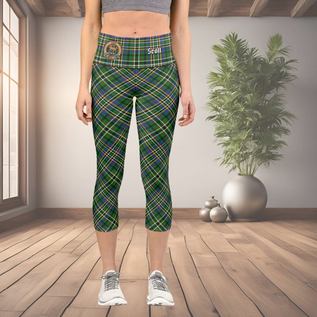 Clan Scott Green Tartan Capri Leggings (Subido por el creador)