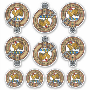 Clan Sinclair Escudo Pegatina Set