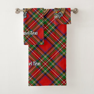 Clan Stewart Escudo sobre Royal Tartán