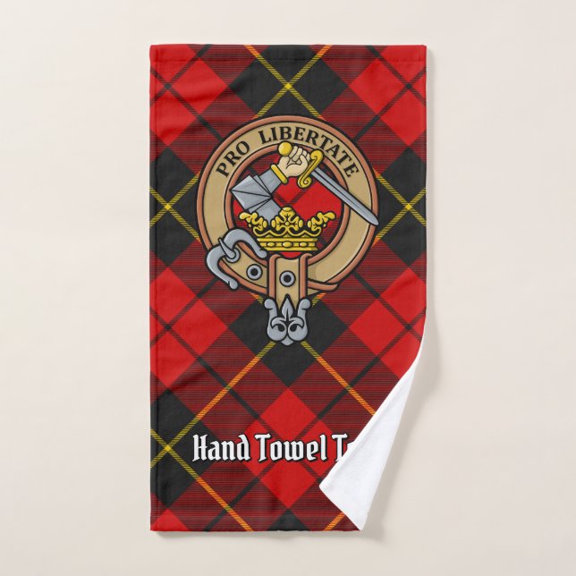 Clan Wallace Escudo por Tartán (Toalla de mano)