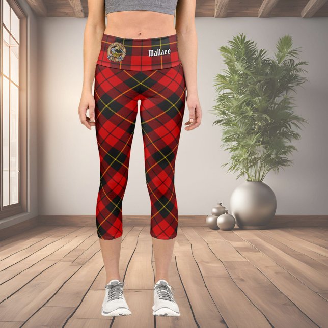 Clan Wallace Tartan Capri Leggings (Subido por el creador)