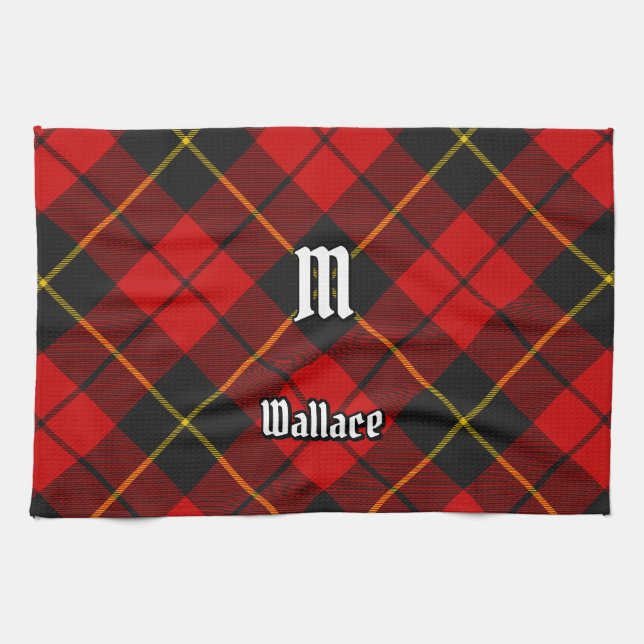 Clan Wallace Tartan Kitchen Toalla (Horizontal)
