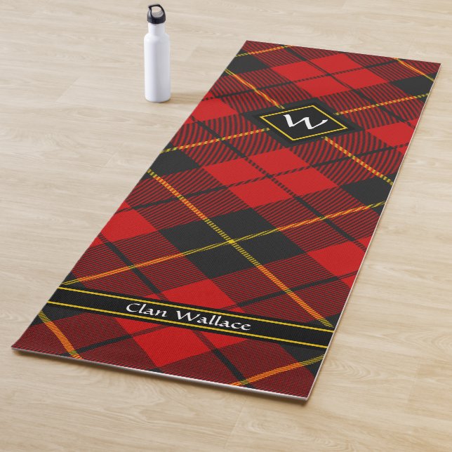 Clan Wallace Tartan Yoga Mat (In situ)