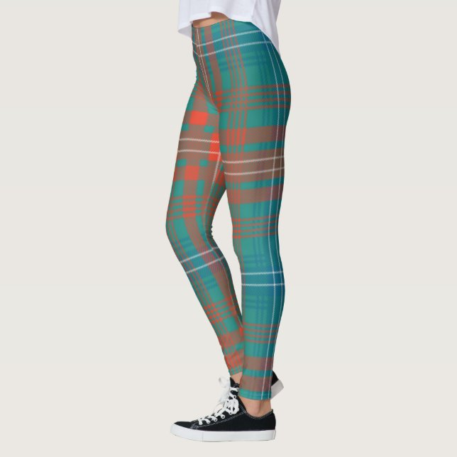 Clan Wilson Antiguas mujeres de Tartán Leggings (Izquierda)