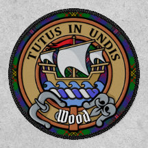 Clan Wood Escudo sobre Tartán