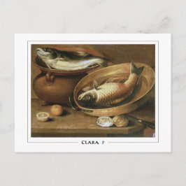 Clara Peeters #12 - Tarjeta postal de arte fino